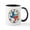 White/Black Inside, variant on CafePress - Texas Wrought Iron Barn Art Mugs - 11 oz Ceramic Mug - Novelty Coffee Tea Cup