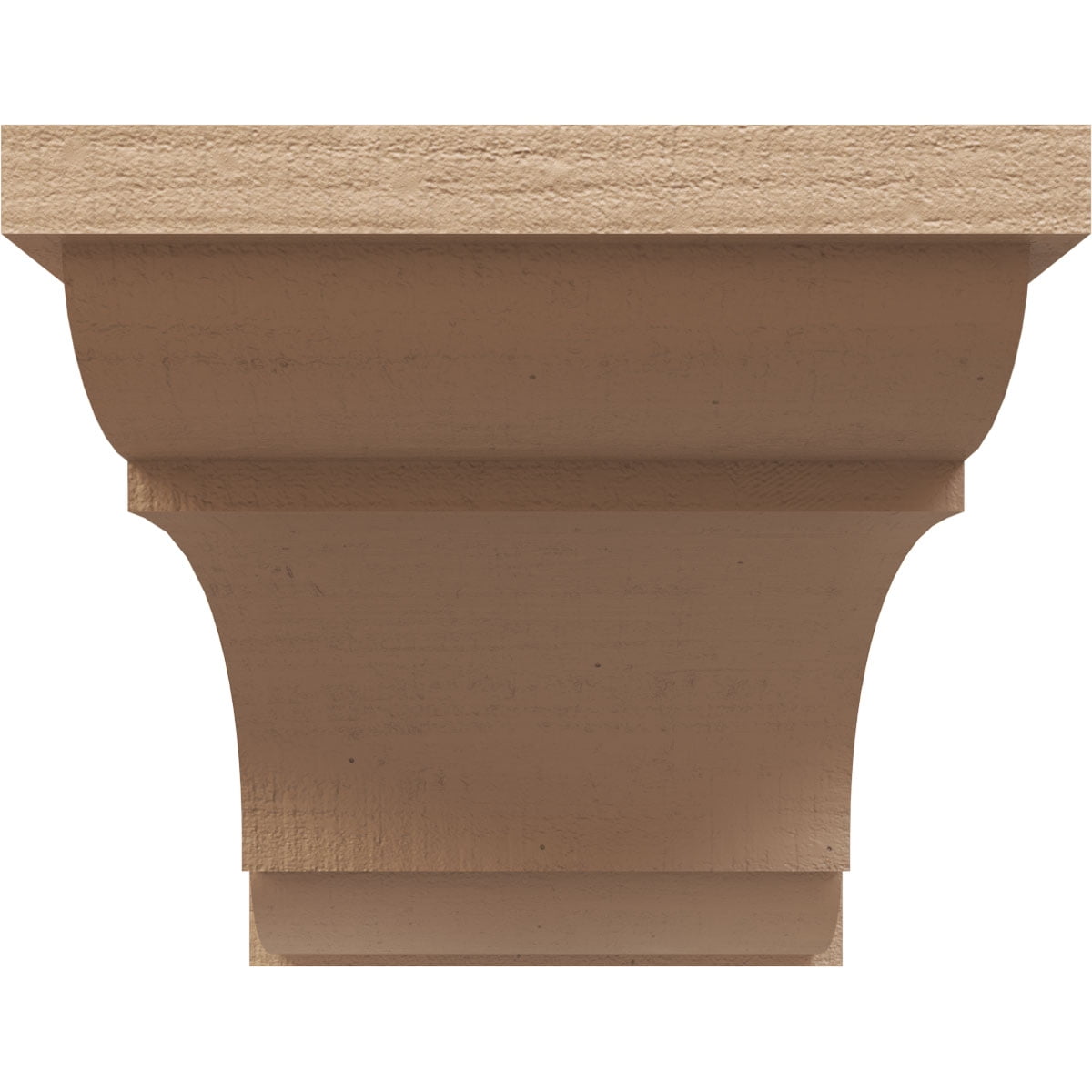 11"W x 22"D x 11"H Wide Bryant Rough Cedar Woodgrain TimberThane Corbel, Primed Tan