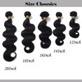 thumbnail image 2 of Woman Girl Real Soft Sliky Full Head Curly Wavy Hair Real Hair 7A Unprocessed Virgin Brazilian Hair Bundles Human Hair Straight Extensions Natural Black 1 Bundle 50g/100g, 2 of 8