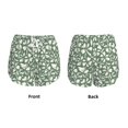thumbnail image 3 of Pofeuu Flowers With Leaves Print Women's Athletic Shorts Running Workout Shorts Tummy Control Quick Dry Gym Shorts with Pockets Double layer sports shorts-X-Large, 3 of 7