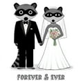 thumbnail image 3 of CafePress - Raccoons Wedding - Women's Light Pajamas, 3 of 4