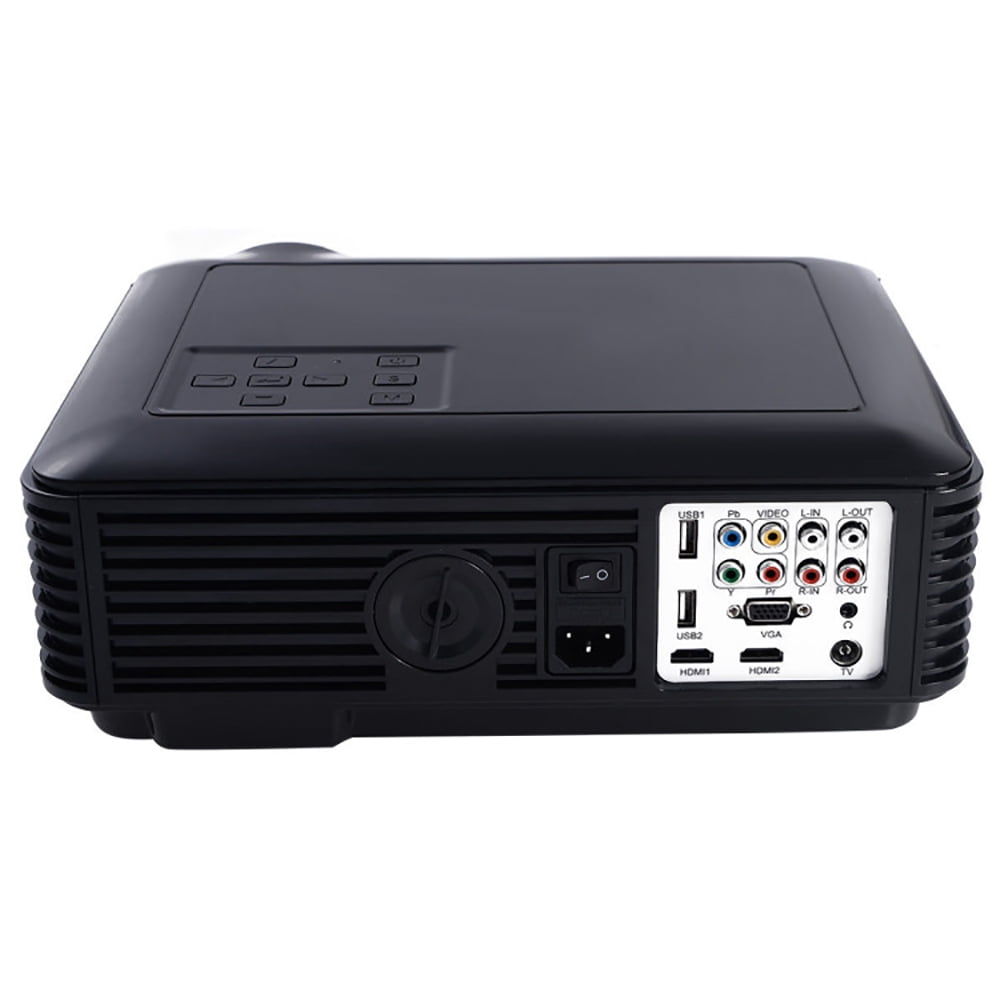 Finihen Projector, Portable Home Theater Projector, 5000 Lumens HD 1080P 3D LED Home Theater Projector, for Home, Office, Black Finihen Projector, Portable Home Theater Projector, 5000 Lumens HD 1080P 3D LED Home Theater Projector, for Home, Office, Black