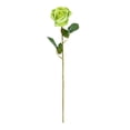 thumbnail image 1 of Flor de rosa artificial con hojas verdes, rama de flor de seda falsa realista, decoración para el hogar, la oficina, la boda, la fiesta, centro de mesa, 1 of 8