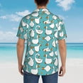 thumbnail image 6 of Easygdp Cartoon Funny Goose Men's Hawaiian Shirts Print Lapel Short Sleeve for Beach, vacation, party, casual occasions - 3X-Large, 6 of 9
