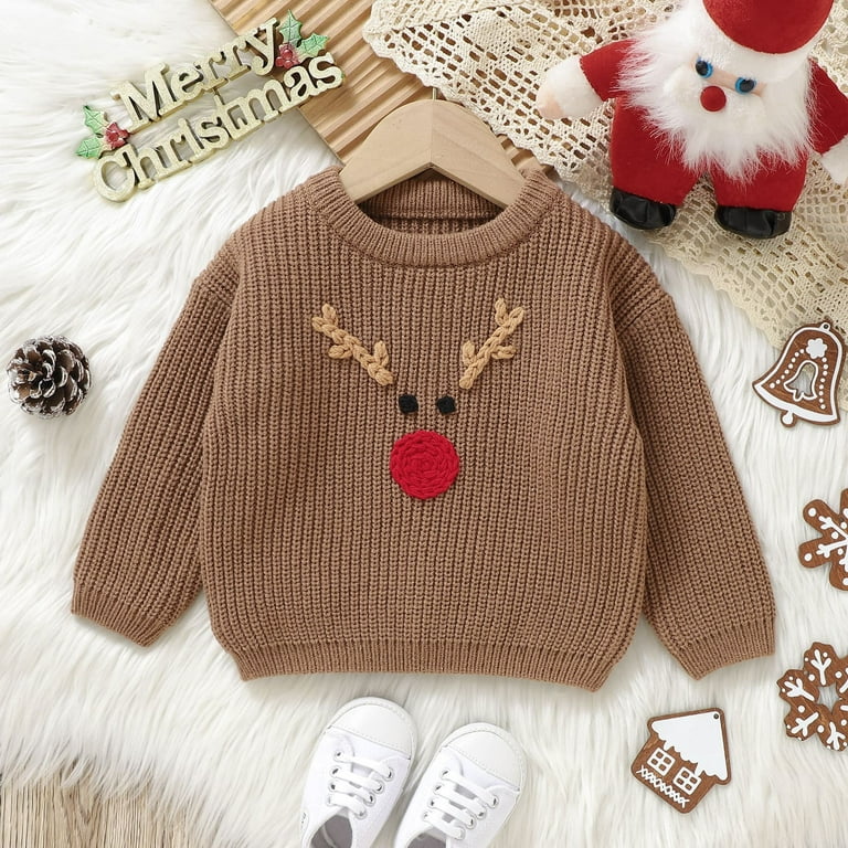 Toimothcn Sweater For Toddler Boys Cute Sweet Christmas Deer