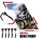 thumbnail image 2 of Duuti PP-02 Bomba de bicicleta de montaña Portátil con estilo profesional Neumático Bombas de aire al aire libre para la válvula francesa con la banda negra Kearding OD003234-01, 2 of 7
