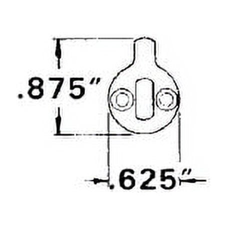 Baldwin 8300509AR Adams Rite Cam Cylinder Accessory, Unfinished Brass