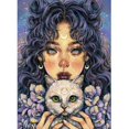 thumbnail image 1 of 5D bricolaje completo taladro diamante pintura niña Cruz puntada mosaico arte Kit pared arte, 1 of 8