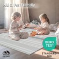 thumbnail image 4 of ODIKA 5'x7' Machine Washable Non-Slip Area Rug, Minimalist Striped Welcome with Alternating and Bands High Traffic Rug, Gray, 154050, 4 of 7
