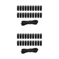 thumbnail image 4 of Guardoinrt Versatile Pack of 20 Plastic Cord Locks with Spring Loaded Slider and Bungee Cord Style Toggle Drawstring Black Style 2 2Set, 4 of 6