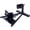 Black + Steel#67, variant on Motorcycle Front Tire Chock for 17-21 Wheels Locking Adjusting Stand, Black Steel Motorbike Fork Bracket for Transport, Maintenance, and Storage