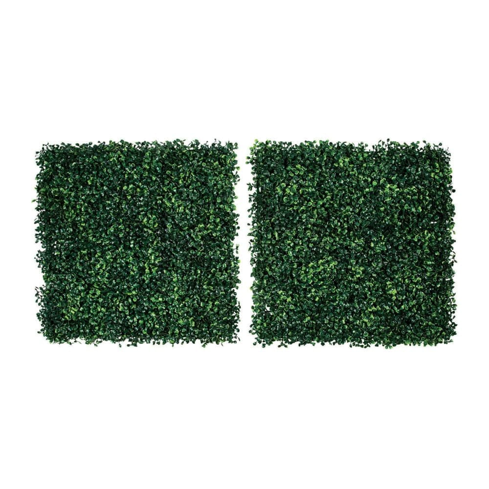 Faux Square Boxwood Mats 20In X 20In 2Pc Home Decor 2 Pieces