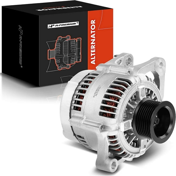 A-Premium Alternator for Dodge Ram 2500 3500 1999-2000 - L6 5.9L, 12V 136A CW 8-Groove Pulley