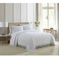 thumbnail image 3 of Beatrice Home Fashions Medallion Chenille King Sham White, 3 of 5