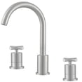 thumbnail image 4 of Ancona Ava Series Widespread Cross Handle Bathroom Faucet in Brushed Nickel, 4 of 6