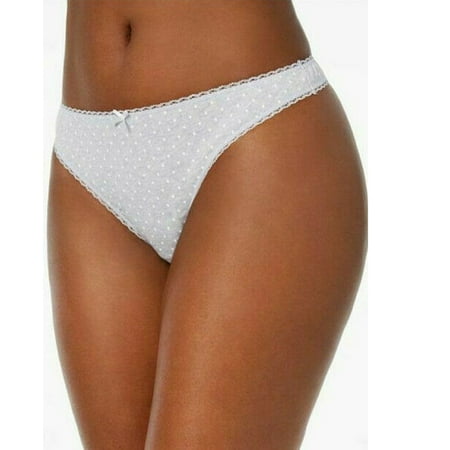 

Charter Club Women s Pretty Cotton Thong Chambray Dot Large
