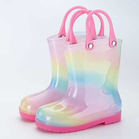 

Cathalem Riding Boots Girls Children Shoes Rain Boots Cartoon Children Rain Boots Boys And Girls Rain Boots Water Rubber Shoes B 10 Years