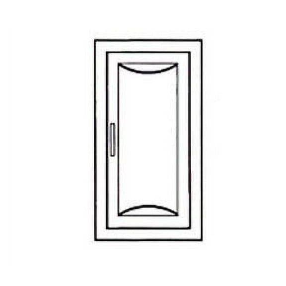 Larsens CB-0621 Clear Bubble Cover for C-2409 Fire Extinguisher Cabinets