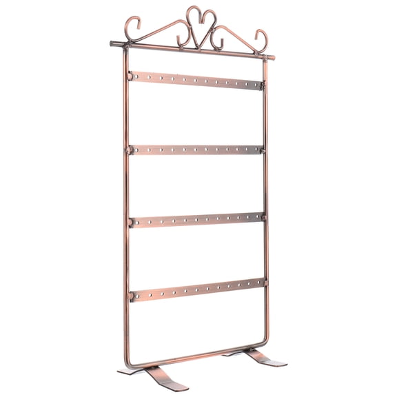 Masteelf Delicate Earrings Organizer 48 Holes Ear Holder Iron Jewelry Display Stand