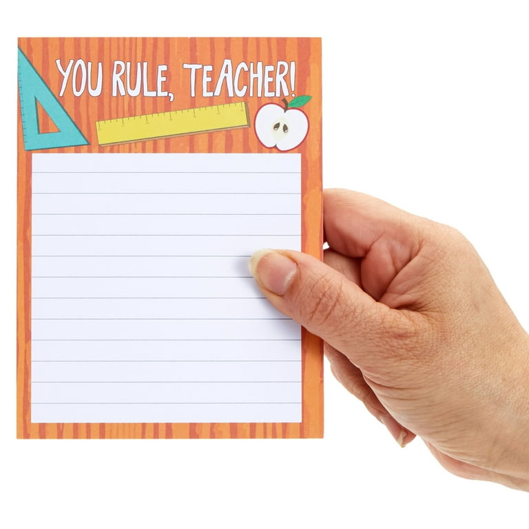  Teacher Notepad - 50 Sheets Teacher Note Pads for Classroom,  5.5x8.5in Teacher To Do List Notepad, Teacher Note Pad, Note Pads for  Teachers, Teacher Notepad Sets, Elementary School Teacher Supplies 