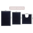 thumbnail image 2 of Home Weavers Inc Luxury Collection 100% Cotton Non-Slip Bathroom Rug Set, Machine Washable- Bathroom Rug, Bath Rug 17"x24", 21"x34", 20"x20" - Navy, 2 of 5