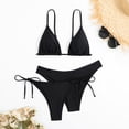 thumbnail image 2 of Daznico Women's 3-Piece Bikini Set, Triangle Top with Two Styles of Bottoms,XL, 2 of 7