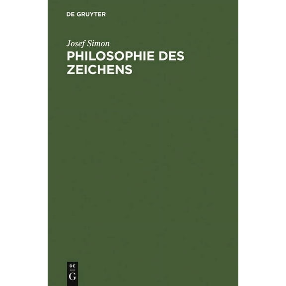 Philosophie des Zeichens, (Hardcover)