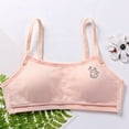 thumbnail image 2 of Big Girls Puberty Girls Cotton Print Seamless Training Bra Teen Soft Cotton Underwear, 2 of 8