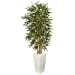 thumbnail image 3 of Nearly Natural 5849 5.5 ft. Bamboo Artificial Tree in White Tower Planter, 3 of 5