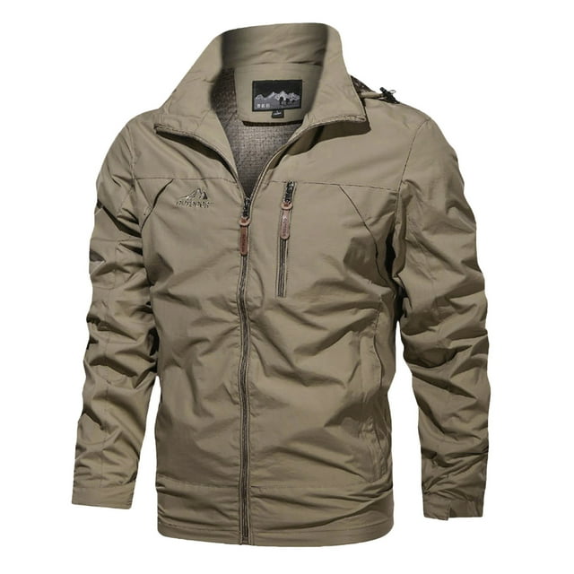 Trench-Coat Décontracté pour Hommes Couleur Unie Extérieur avec Poche pour Usage Quotidien et Superposition Polyvalente