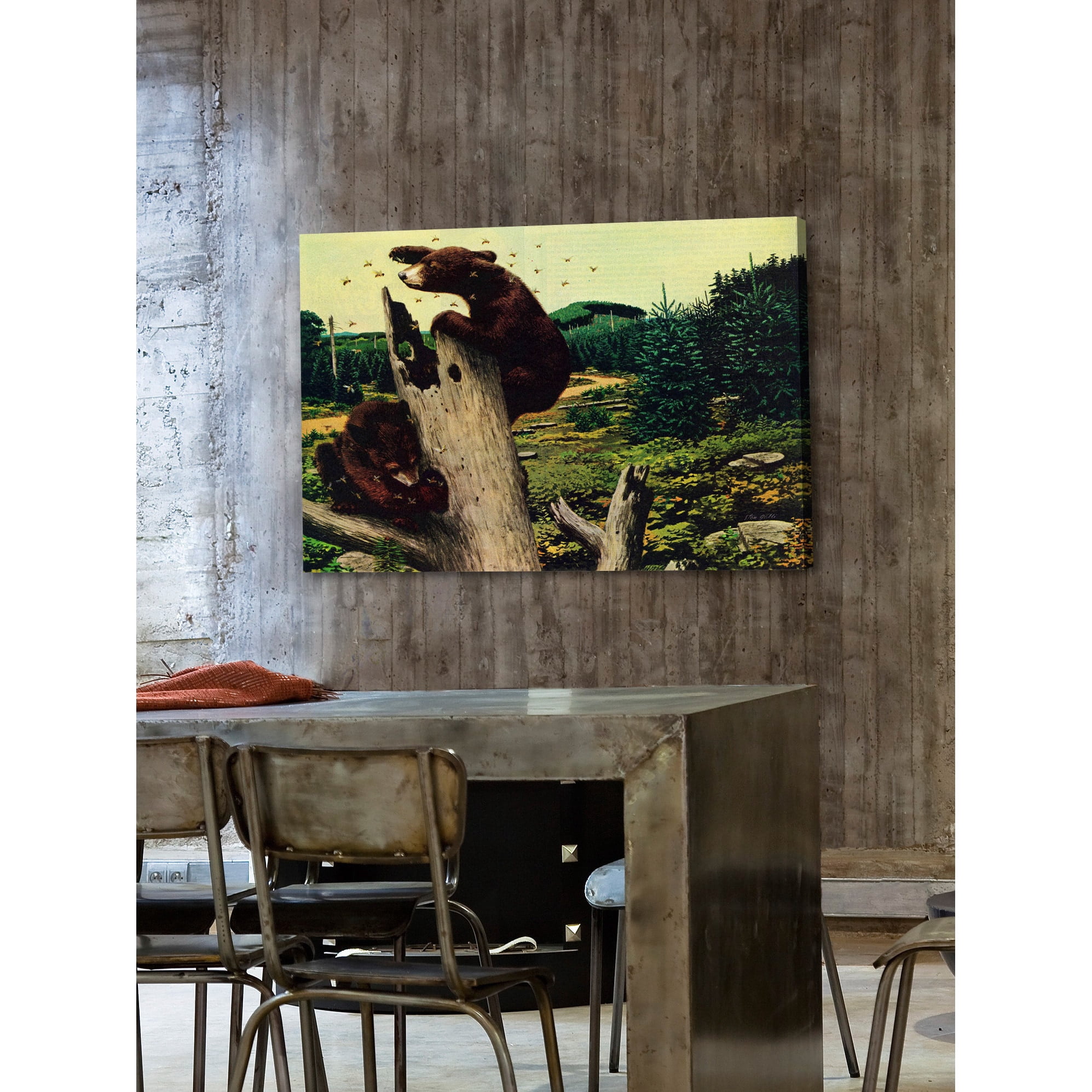 "Honey Bears" Painting Print on Wrapped Canvas