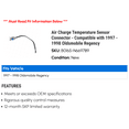 thumbnail image 2 of Air Charge Temperature Sensor Connector - Compatible with 1997 - 1998 Oldsmobile Regency, 2 of 2