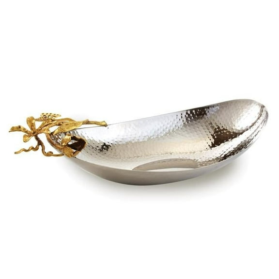 Jiallo 70072 Butterfly Boat Shaped Bowl, Gold