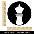 thumbnail image 2 of Chess Piece White Queen Self-Inking Rubber Stamp Ink Stamper - Black Ink - Large 1-1/2 Inch, 2 of 7