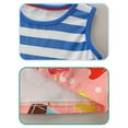 thumbnail image 3 of WIBACKER Toddler Girls Striped Summer Beach Sleeveless Dress Birthday Sundress Everyday Dresses for Kids, 3 of 9