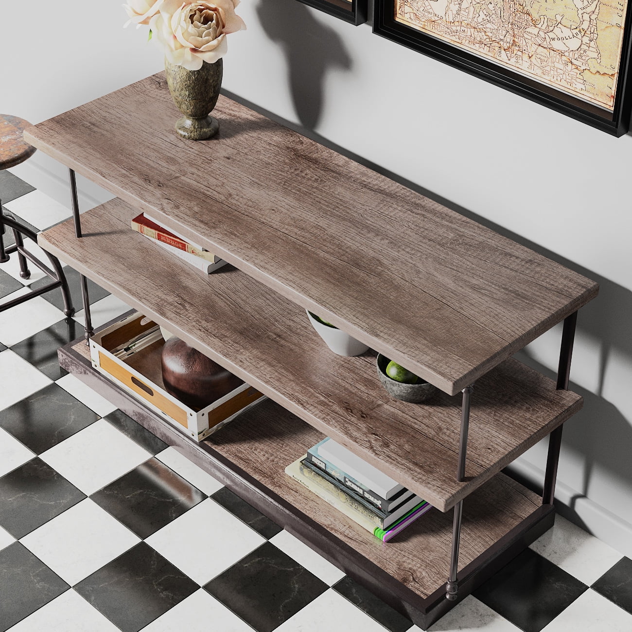 Artistic Wood Contact Paper for Kitchen 400"x15.8" AbaBoorty Countertops Wood Wallpaper Peel and Stick Wood Adhesive Wall Paper Rustic Wood Look Grain Removable Wallpaper for Furniture Door Decor