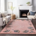 thumbnail image 6 of Addison Rugs Mayfield Washable Coastal Shell Border Peach Rectangle Rug, 10' x 14', 6 of 6