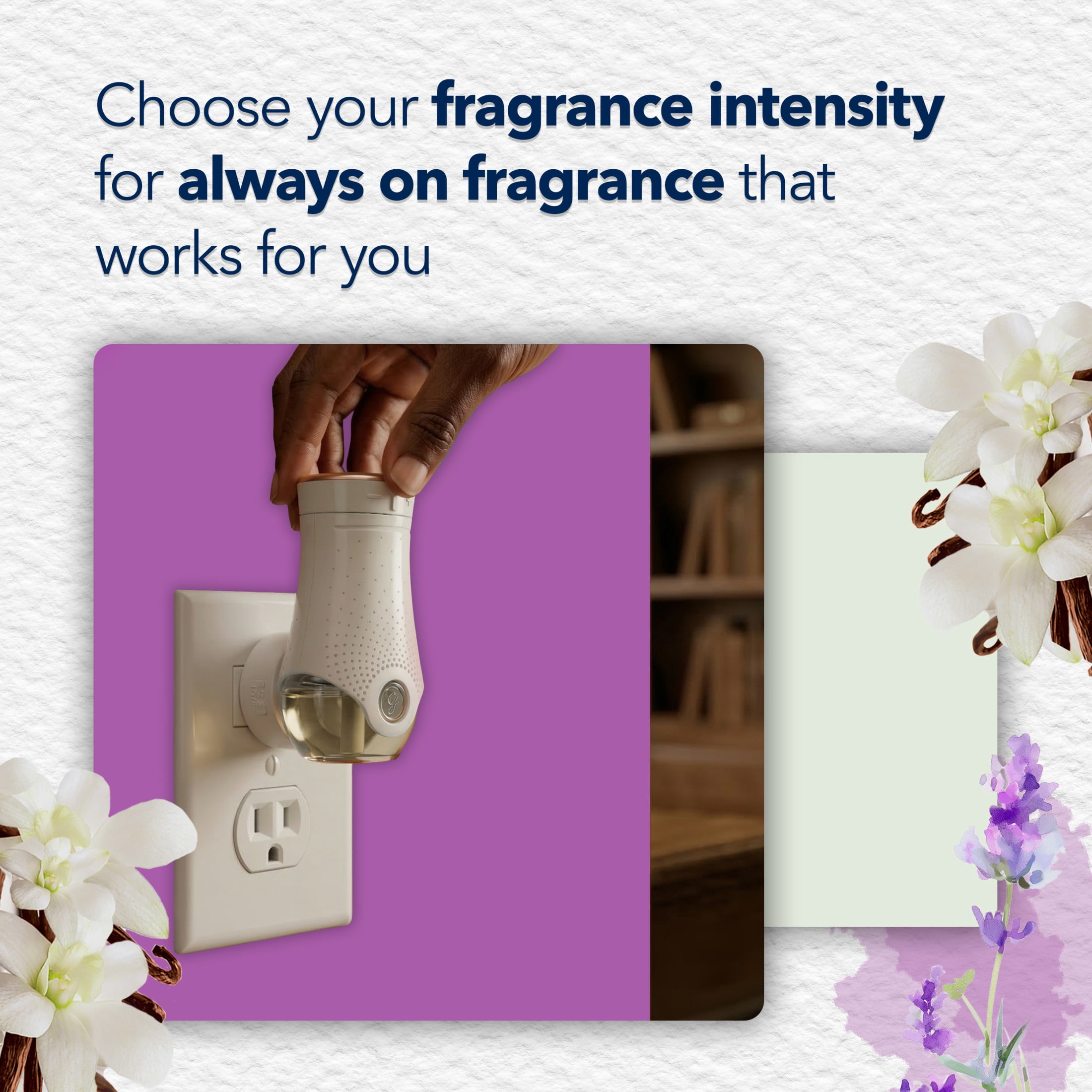 (3 pack) Glade PlugIns Scented Oil 2 Refills, Air Freshener, Lavender & Vanilla, Essential Oil Infused Wall Plug In, 1.34 FL oz, 2 Refills