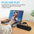 thumbnail image 3 of Computer speakers (183*37*47mm), USB-powered desktop speakers, 3 of 5