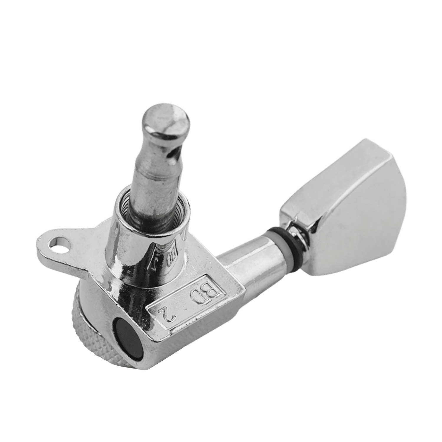 LOOKSEVEN 2L4R Inline Guitar Locking Tuners Tuning Pegs Machine Heads 1:18 Gear Ratio for Fender/Stratocaster/Telecaster guitar (Chrome)