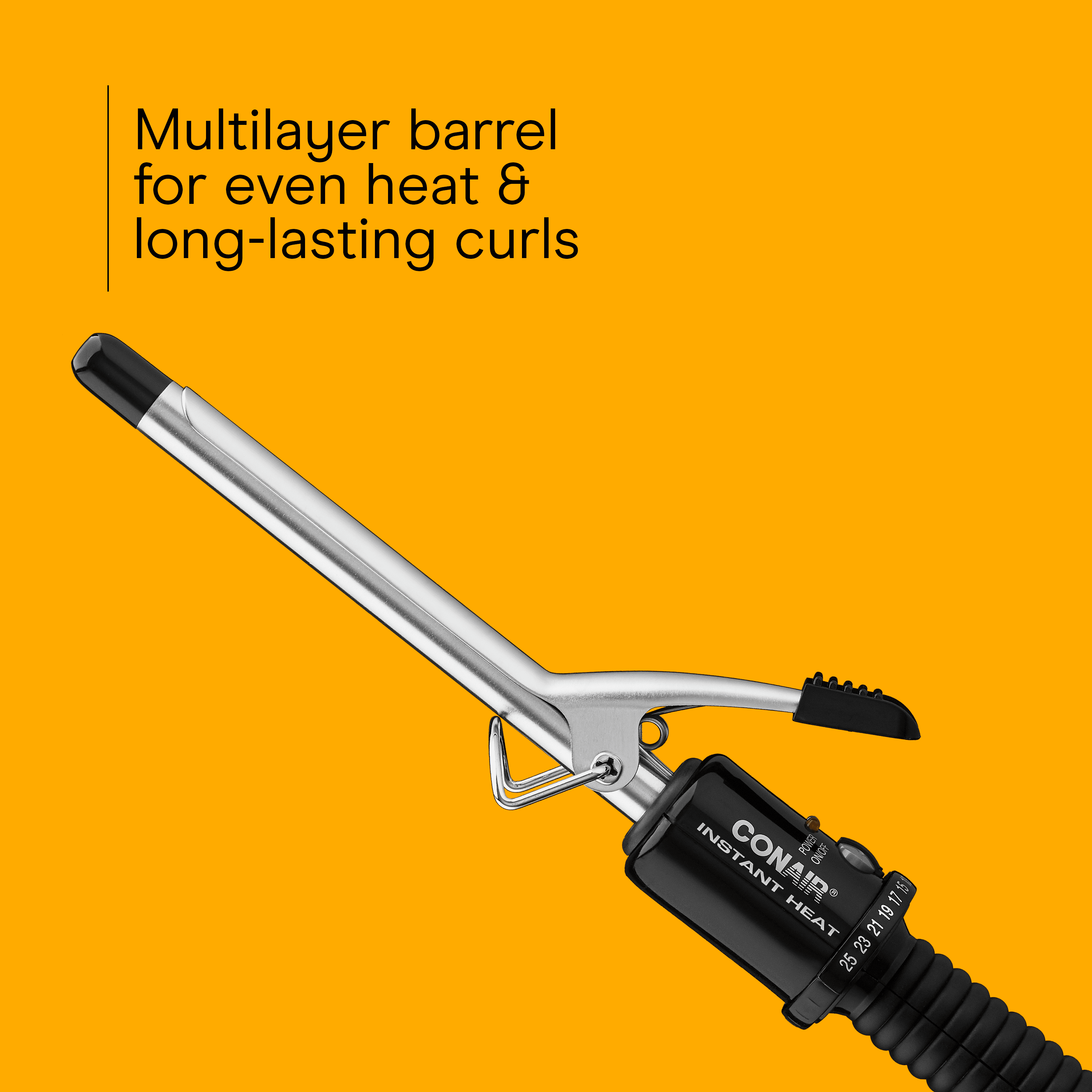 Conair Instant Heat 1/2" Hair Curling Iron, For Short to Medium Hair