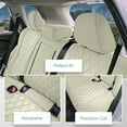 thumbnail image 3 of For 2021-2024 Nissan Rogue S SV SL Platinum Midnight Ed. FH Group Neoprene Custom Fit Car Seat Covers Waterproof  Solid Beige - Rear, 3 of 6