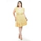 thumbnail image 4 of Vestido floral con volantes Roman Fashion /Tallas Extras, 4236 (Amarillo flores) amarillo 42, 4 of 5