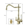 thumbnail image 3 of Kitchen Purify Faucets Gold Mixer Tap, Cold And Hot 360 Rotation With Water Purification Features Kitchen Crane Tap ,Versatile Features, 3 of 6