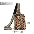 thumbnail image 2 of FORMRS Womens Crossbody Sling Bag Travel Daypack Shoulder Chest Backpack, Leopard Pattern, 2 of 7