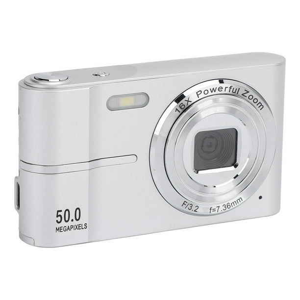 Cámara Digital, Cámara Digital De Bolsillo FHD 1080P 50MP, Cámara De Vídeo Confocque Autico Con Pantalla HD De 2,4 Pulgadas, Zoom Digital 16x, Cámara Pequeña CompactA