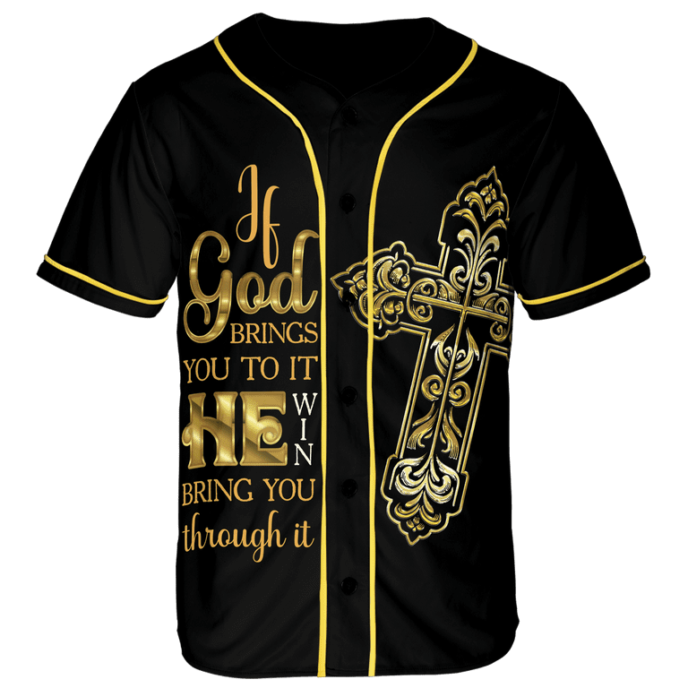 Lotusprinthandmade Personalized Jesus God Baseball Jersey Shirt XS
