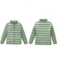 thumbnail image 4 of TKLPEHG Women Puffer Jacket Light Down Jackets Long Sleeve Soft Short Coat Windbreaker Winter Coats (Green,XL), 4 of 7