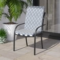 thumbnail image 2 of Mainstays 44" x 19" Blue Cabana Tile High Back Chair Outdoor Seating Cushion, Water Repellent, 2 of 8