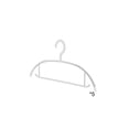 thumbnail image 2 of Yrmaups 2Pcs Plastic Clothes Hangers for Adults, Seamless Shoulder-Bump-Free Design, Thickened Reinforced Drying Rack for Closet, Laundry, Travel, 2 of 9